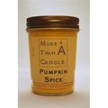 More Than A Candle More Than A Candle PPS8J 8 oz Jelly Jar Soy Candle; Pumpkin Spice PPS8J